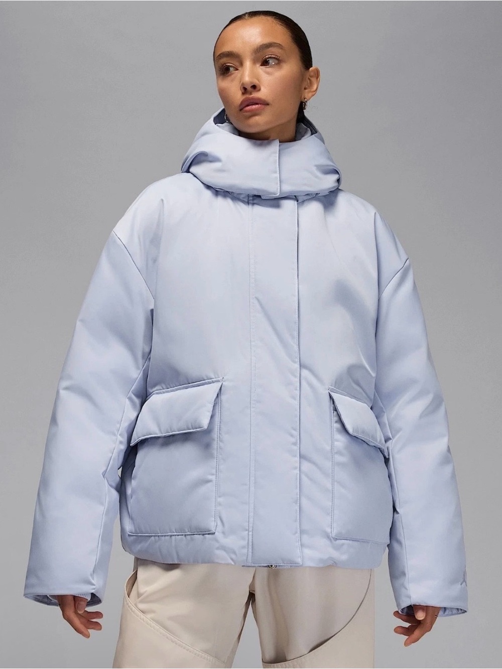 Nike Air Jordan Therma-Fit Down Jacket Ghost Blue (HV0360-057) Women’s Large